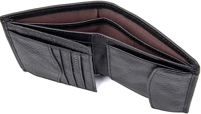 Гаманець Vintage 14598 шкіряний Чорний