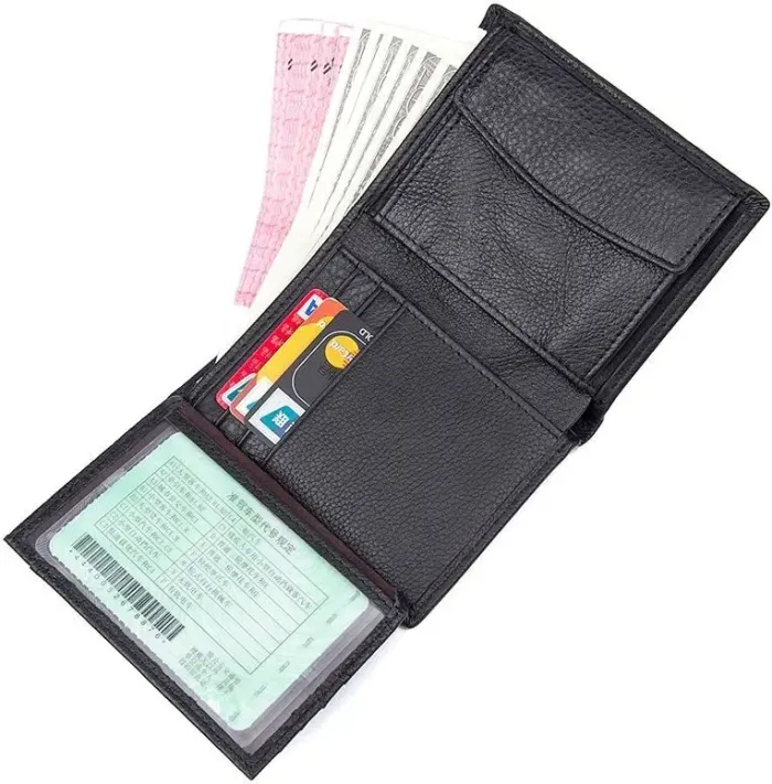 Гаманець Vintage 14598 шкіряний Чорний