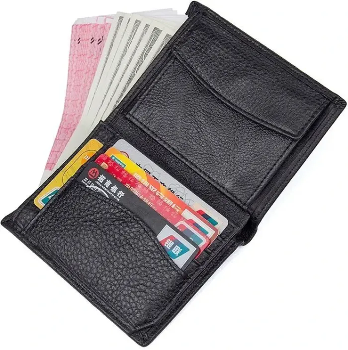 Гаманець Vintage 14598 шкіряний Чорний