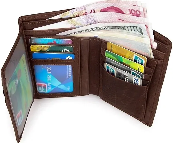 Портмоне Vintage 14601 шкіряне Коричневе