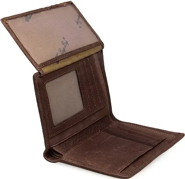 Портмоне Vintage 14601 шкіряне Коричневе