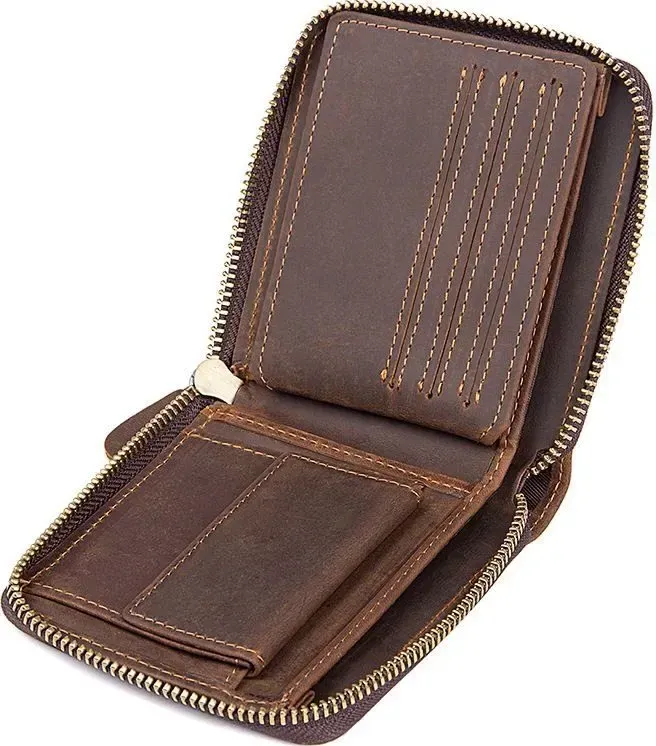 Гаманець Vintage 14616 із натуральної шкіри Коричневий