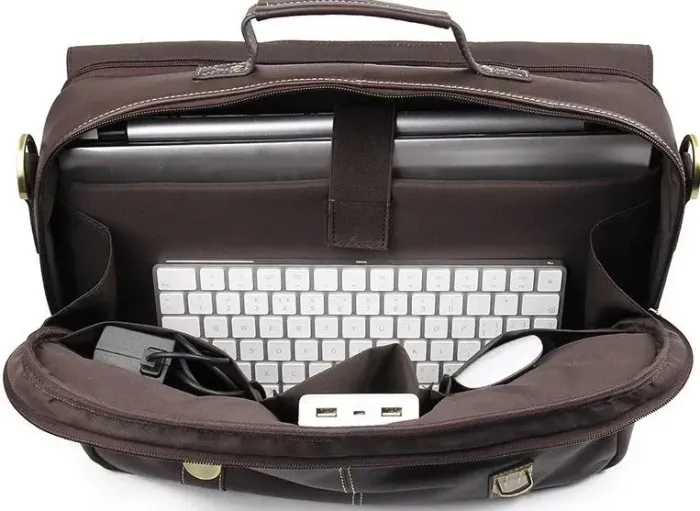 Сумка чоловіча Vintage 14617 коричнева