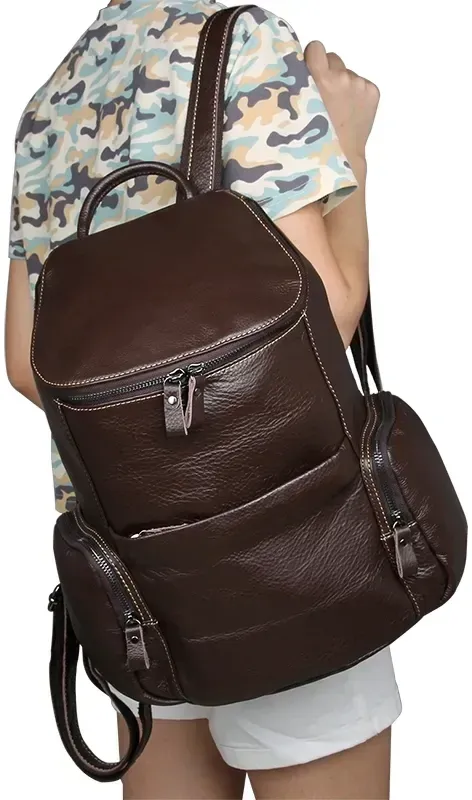 Рюкзак Vintage 14618 шкіряний Коричневий