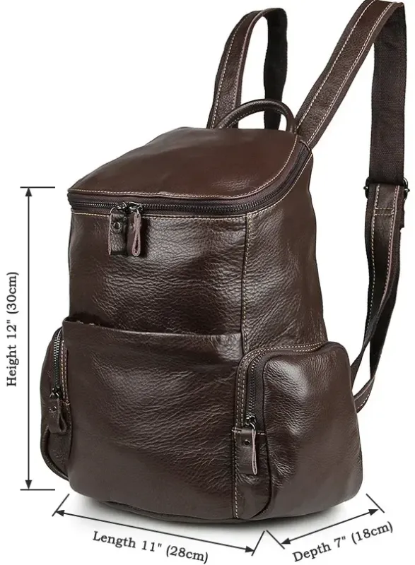 Рюкзак Vintage 14618 шкіряний Коричневий