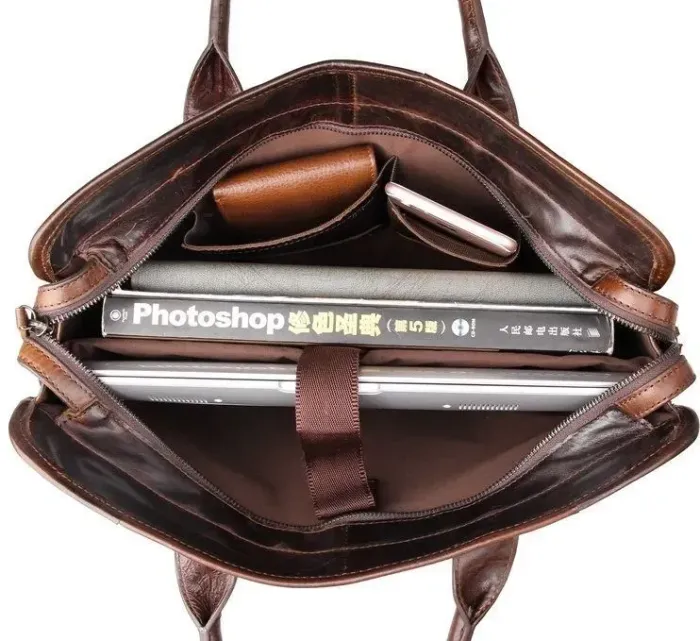 Сумка чоловіча Vintage 14620 Коричнева