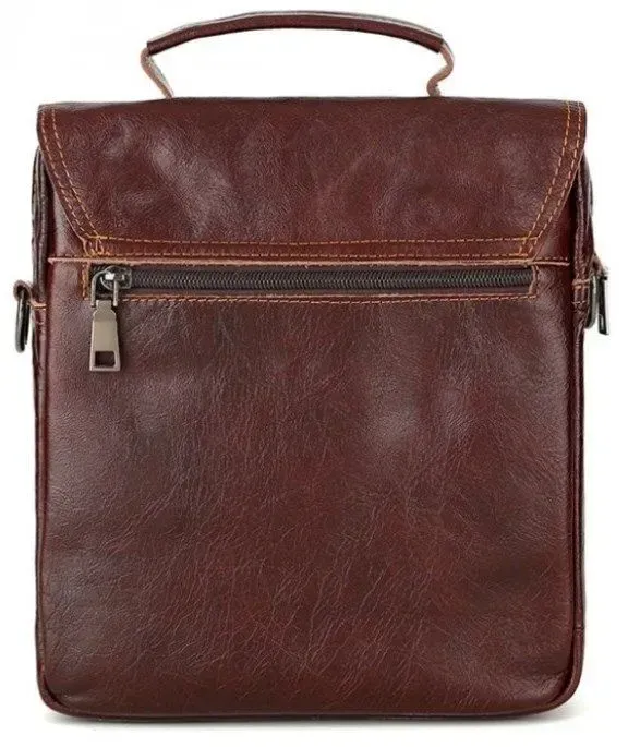Сумка чоловіча Vintage 14622 шкіряна Коричнева