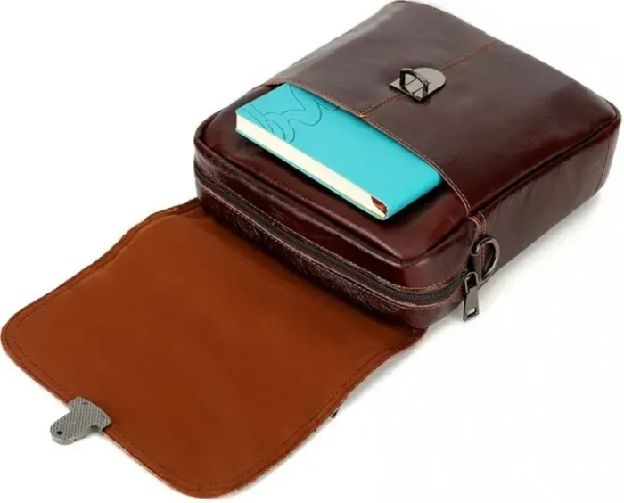 Сумка чоловіча Vintage 14622 шкіряна Коричнева