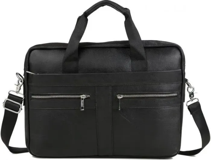 Сумка чоловіча Vintage 14625 шкіряна Чорна