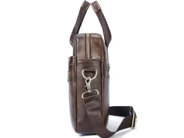Сумка чоловіча Vintage 14626 шкіряна Коричнева