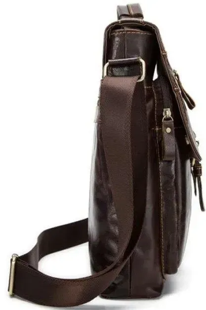 Месенджер чоловічий Vintage 14629 шкіряний Коричневий