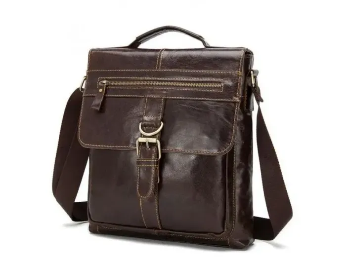 Месенджер чоловічий Vintage 14629 шкіряний Коричневий