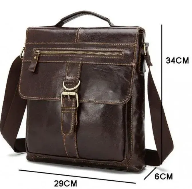 Месенджер чоловічий Vintage 14629 шкіряний Коричневий