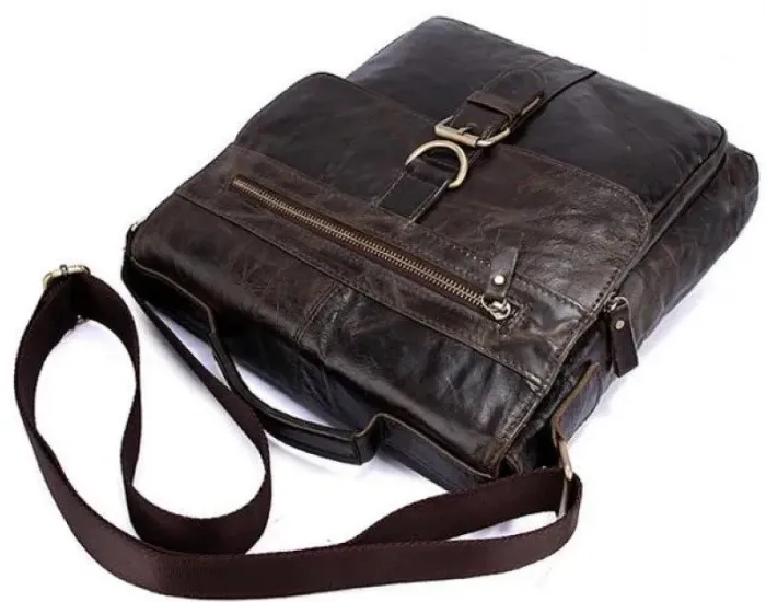 Месенджер чоловічий Vintage 14629 шкіряний Коричневий
