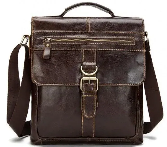 Месенджер чоловічий Vintage 14629 шкіряний Коричневий