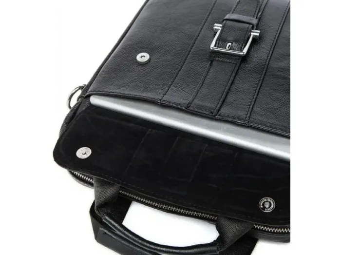 Месенджер чоловічий Vintage 14632 шкіряний Чорний