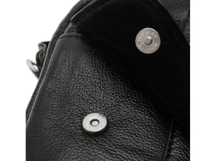 Месенджер чоловічий Vintage 14632 шкіряний Чорний