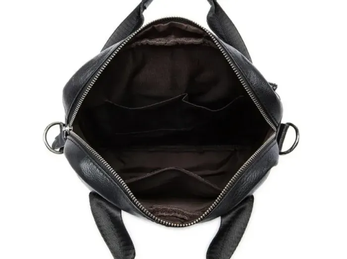 Месенджер чоловічий Vintage 14632 шкіряний Чорний