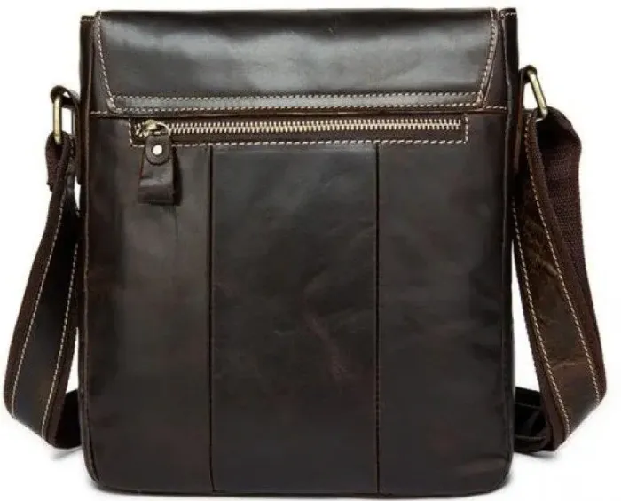 Сумка мужская Vintage 14633 кожаная Коричневая