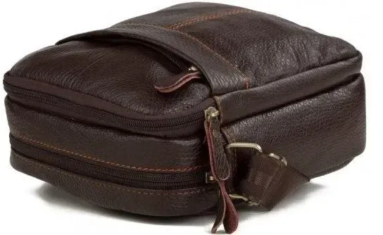 Сумка компактна Vintage 14635 шкіряна Коричнева