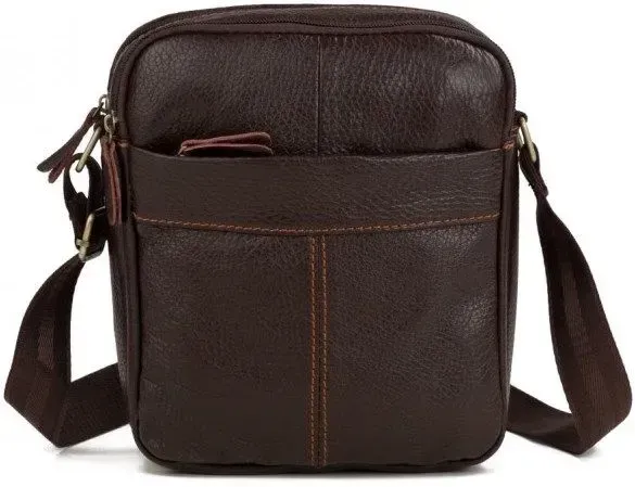 Сумка компактна Vintage 14635 шкіряна Коричнева