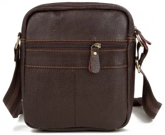 Сумка компактна Vintage 14635 шкіряна Коричнева
