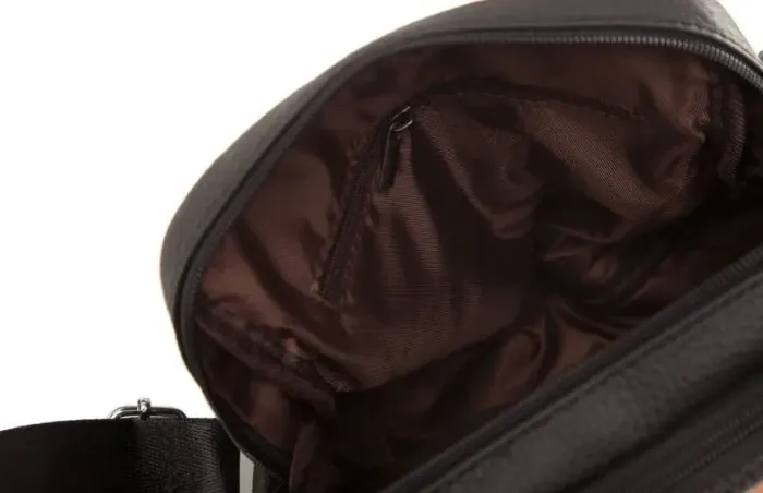 Месенджер чоловічий Vintage 14636 шкіряний Чорний