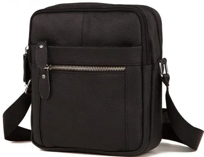 Месенджер чоловічий Vintage 14636 шкіряний Чорний