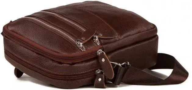Сумка чоловіча Vintage 14637 шкіряна Коричнева
