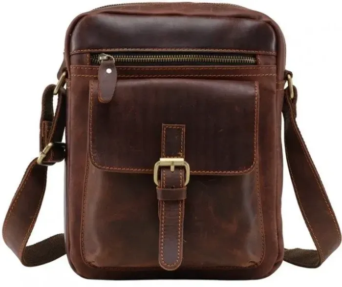 Сумка чоловіча Vintage 14638 із вінтажної шкіри Рудий