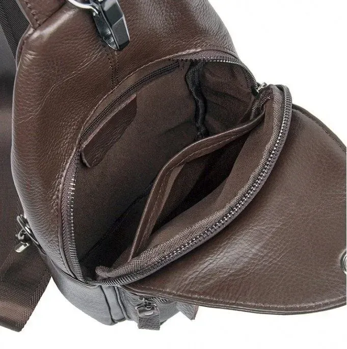 Рюкзак чоловічий Vintage 14647 шкіряний Коричневий