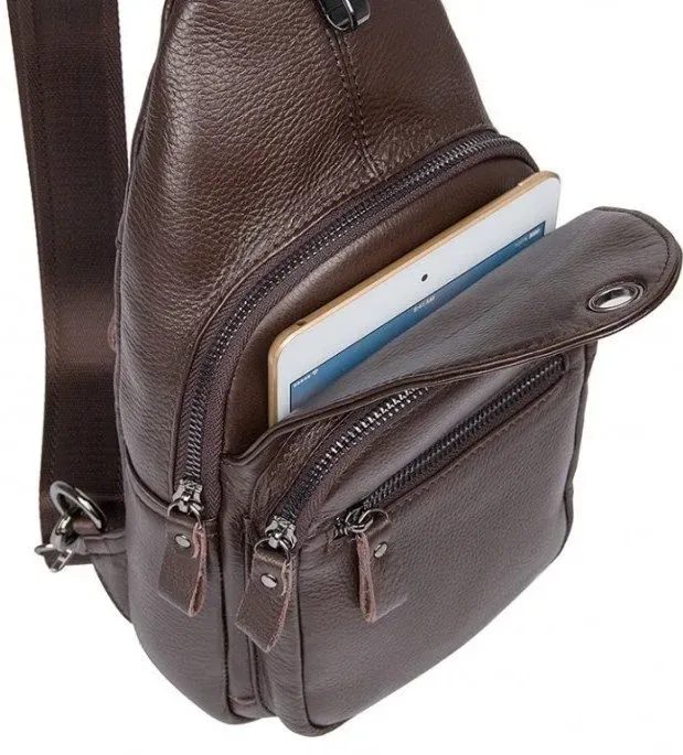Рюкзак чоловічий Vintage 14647 шкіряний Коричневий