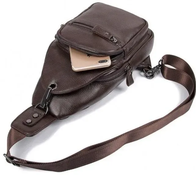 Рюкзак чоловічий Vintage 14647 шкіряний Коричневий