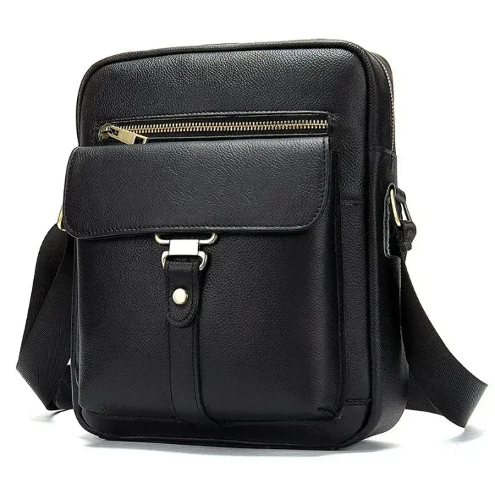 Сумка стильна чоловіча Vintage 14649 Чорна