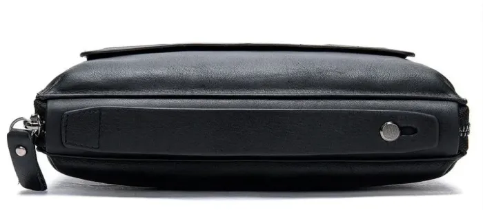Чоловічий клатч-барсетка з ремінцем на руку Vintage 14654 Чорний