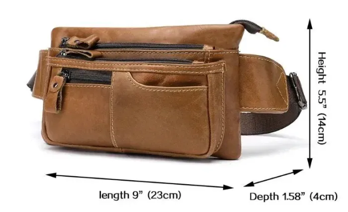 Сумка на пояс Vintage 14658 Руда