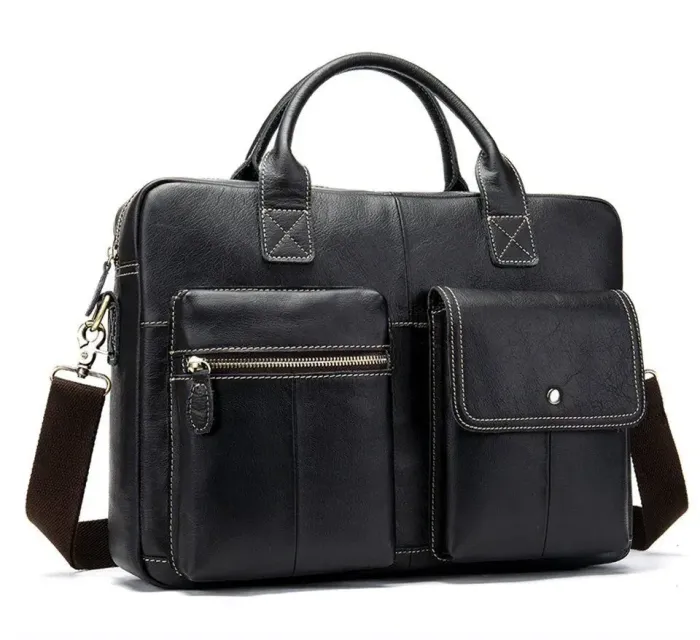Сумка чоловіча під ноутбук Vintage 14662 Чорна