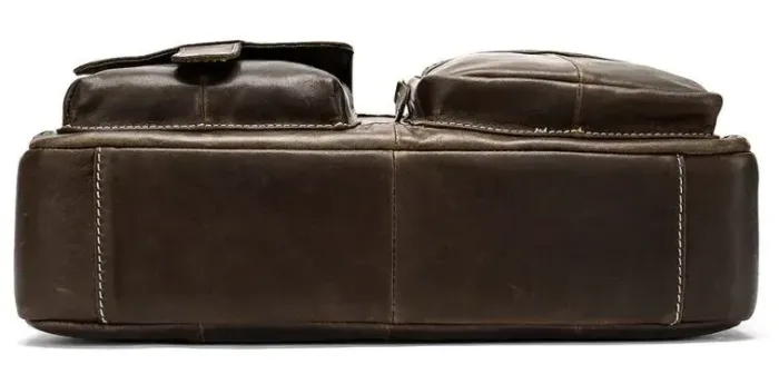 Сумка - чоловічий портфель Vintage 14667 Коричнева