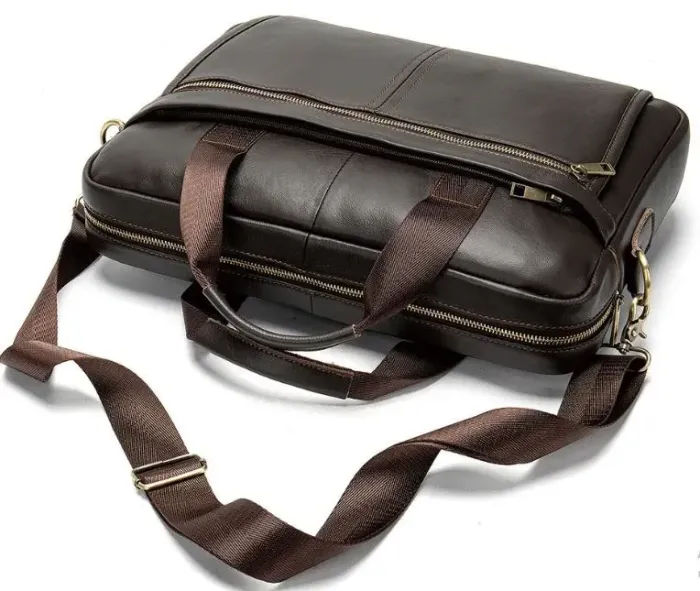 Сумка чоловіча під ноутбук Vintage 14670 Коричнева