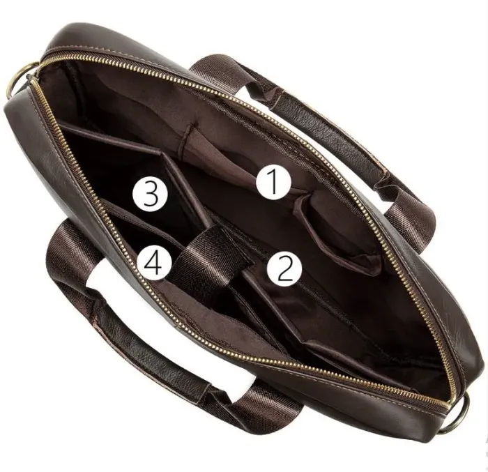 Сумка чоловіча під ноутбук Vintage 14670 Коричнева