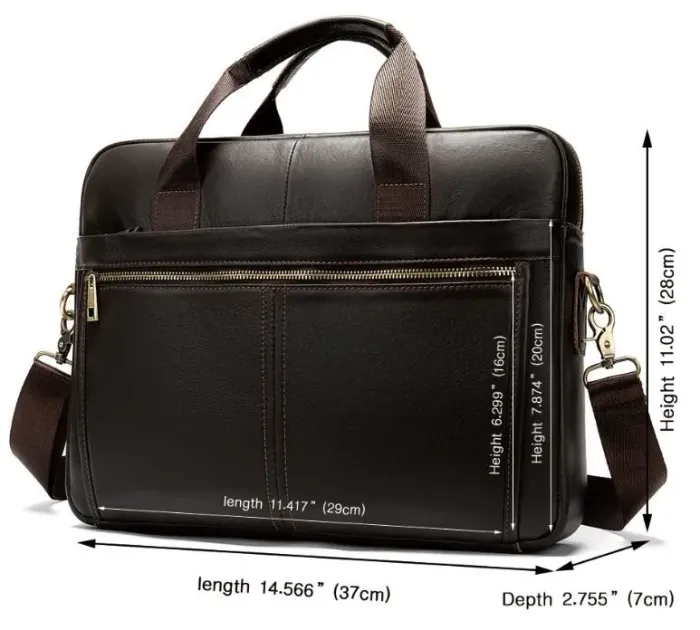 Сумка чоловіча під ноутбук Vintage 14670 Коричнева