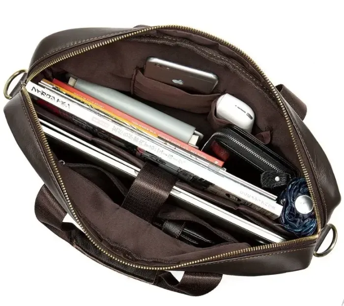Сумка чоловіча під ноутбук Vintage 14670 Коричнева