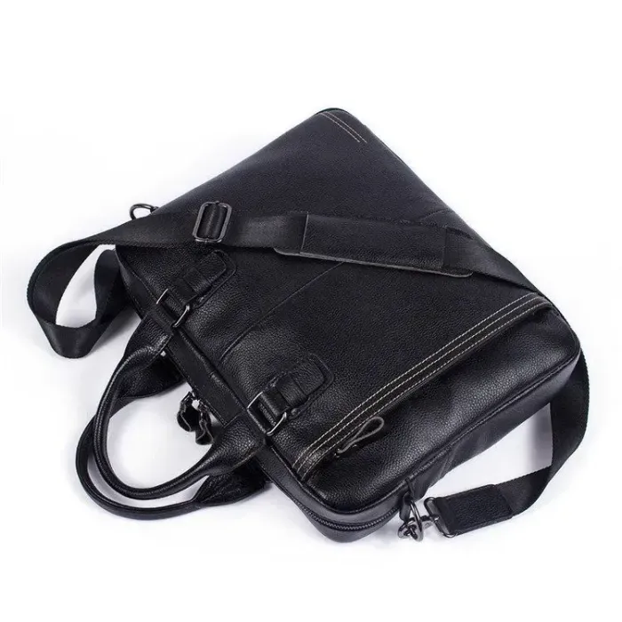 Сумка чоловіча флотар для ноутбука Vintage 14672 Чорна