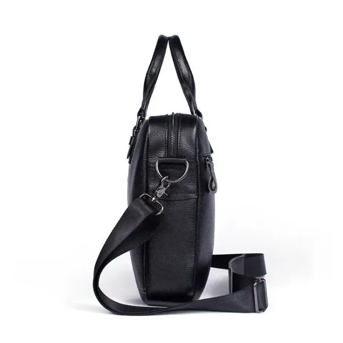 Сумка чоловіча флотар для ноутбука Vintage 14672 Чорна