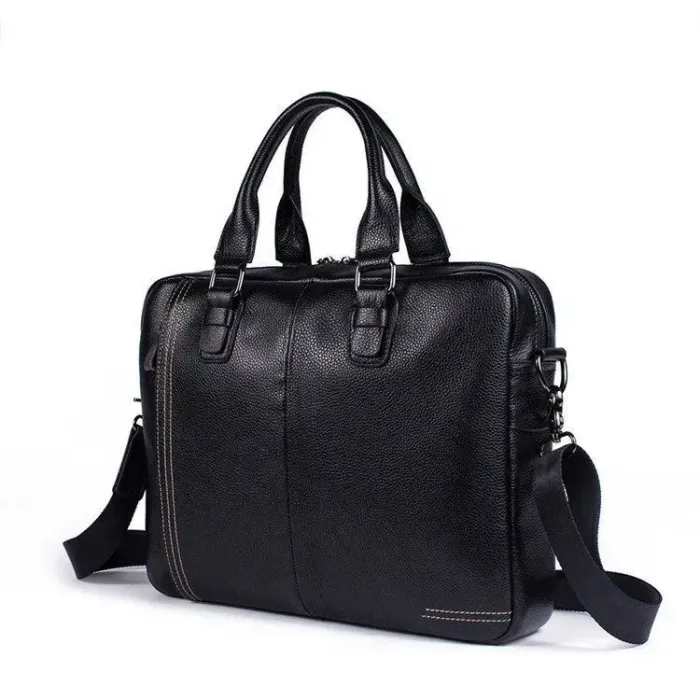 Сумка чоловіча флотар для ноутбука Vintage 14672 Чорна