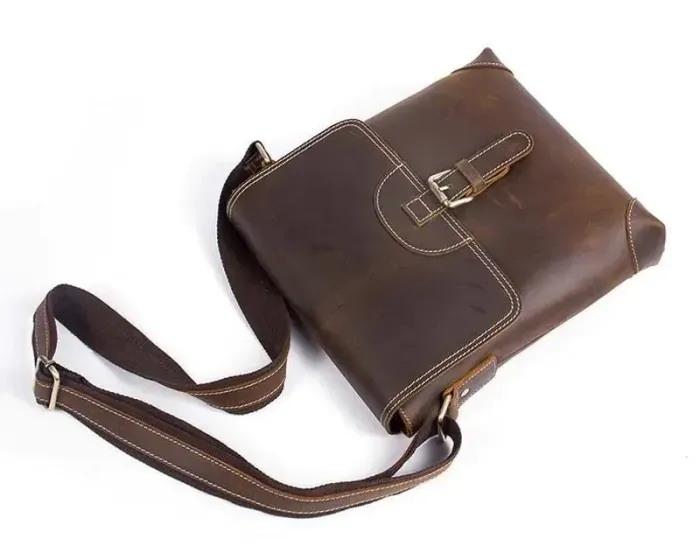 Сумка чоловіча Vintage 14675 Коричнева
