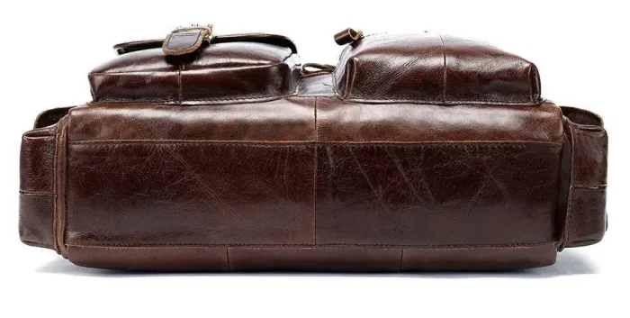 Сумка чоловіча під ноутбук Vintage 14676 Коричнева