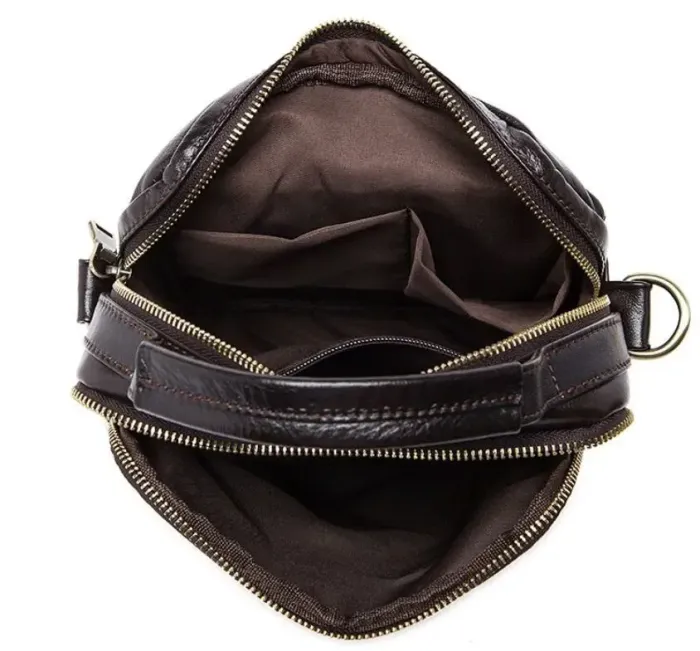 Сумка компактна чоловіча Vintage 14677 Коричнева