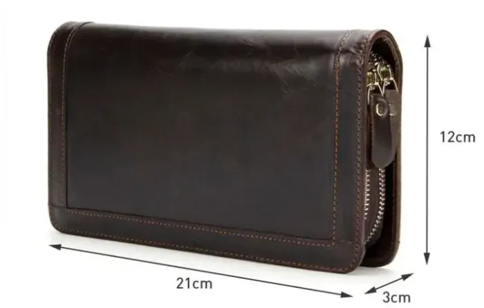 Клатч чоловічий з ременем Vintage 14679 Коричневий