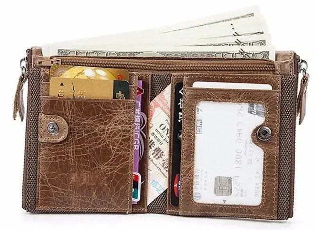 Гаманець чоловічий Vintage 14684 Світло-коричневий